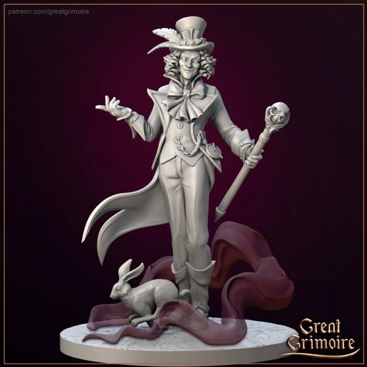 Mad Hatter | Great Grimoire | UNPAINTED Miniature in Resin