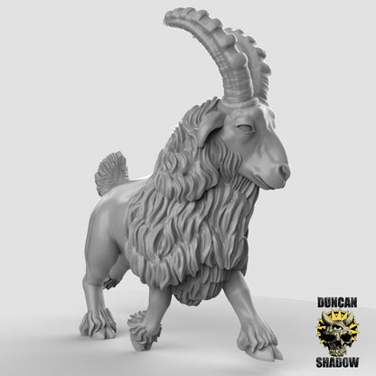 Goats!  (Set of 3)| Duncan Shadow | UNPAINTED Miniature in Resin