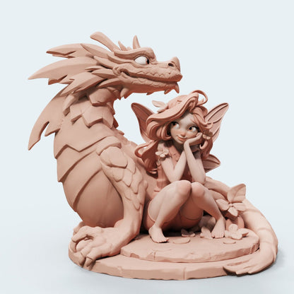Iriel (Sitting) | Female Miniatures | UNPAINTED Miniature in Resin