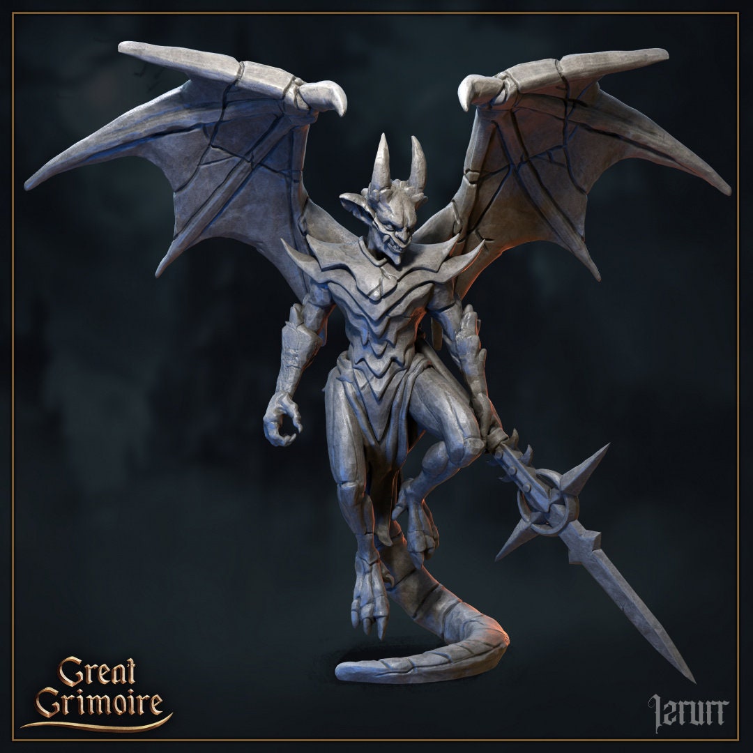 Gargoyles (5 poses) | Great Grimoire | UNPAINTED Miniature in Resin