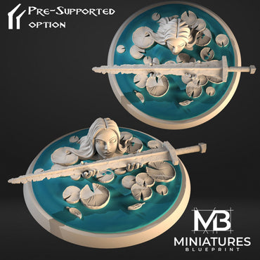 Water Nymphs (3 versions) | Miniatures Blueprint | UNPAINTED Miniature in Resin