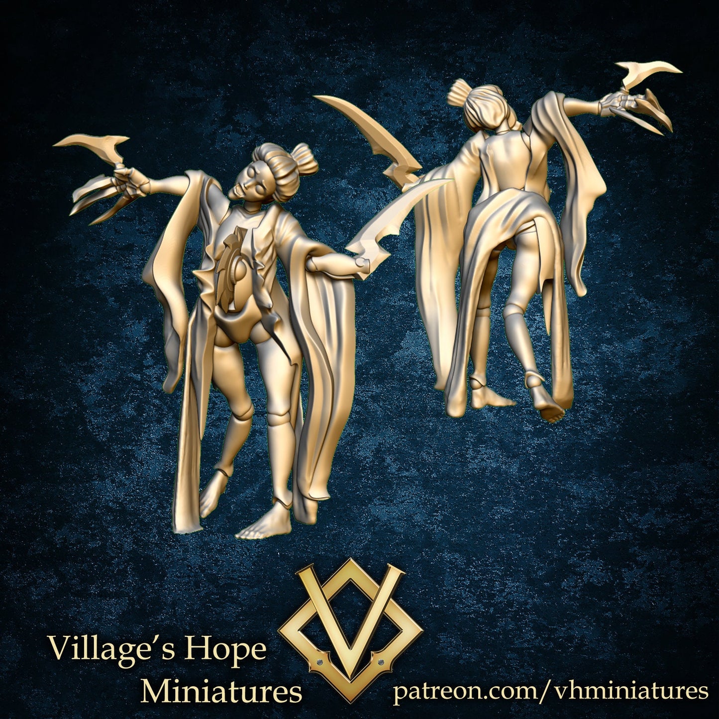 Killer Karakuri Doll Set | Village's Hope Miniatures | UNPAINTED Miniature in Resin