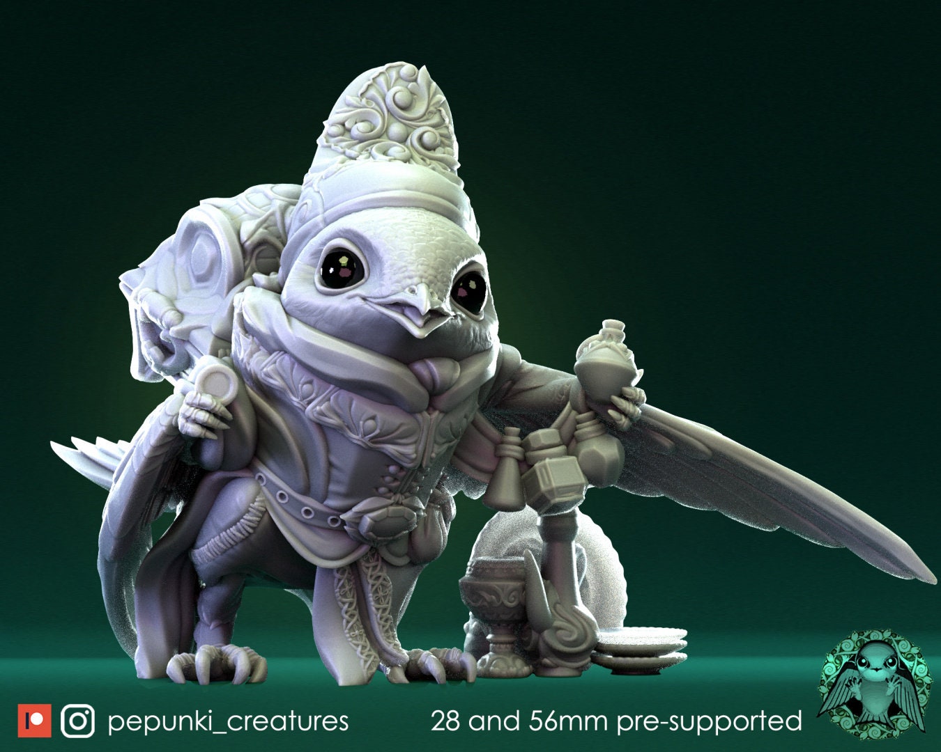 Swift Merchant | Pepunki Creatures | UNPAINTED Miniature in Resin