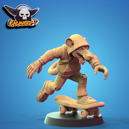 Punk Rats Fantasy Football Team | Calaverd3D | UNPAINTED Miniature in Resin