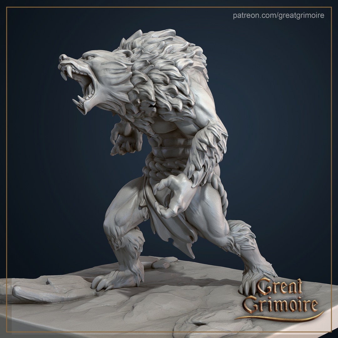Were Bear | Great Grimoire | UNPAINTED Miniature in Resin