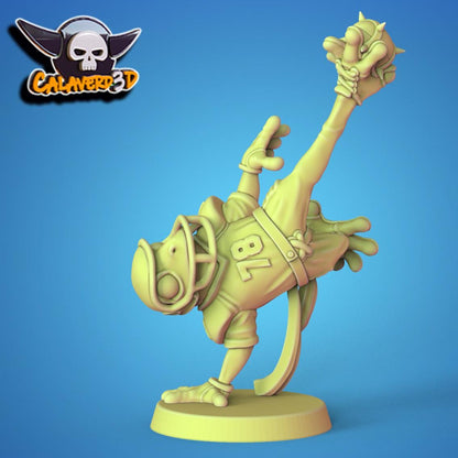 NFFL (National Frog Football League) Fantasy Football Team | Calaverd3D | UNPAINTED Miniature in Resin