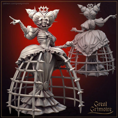 The Heartless Queen | Great Grimoire | UNPAINTED Miniature in Resin