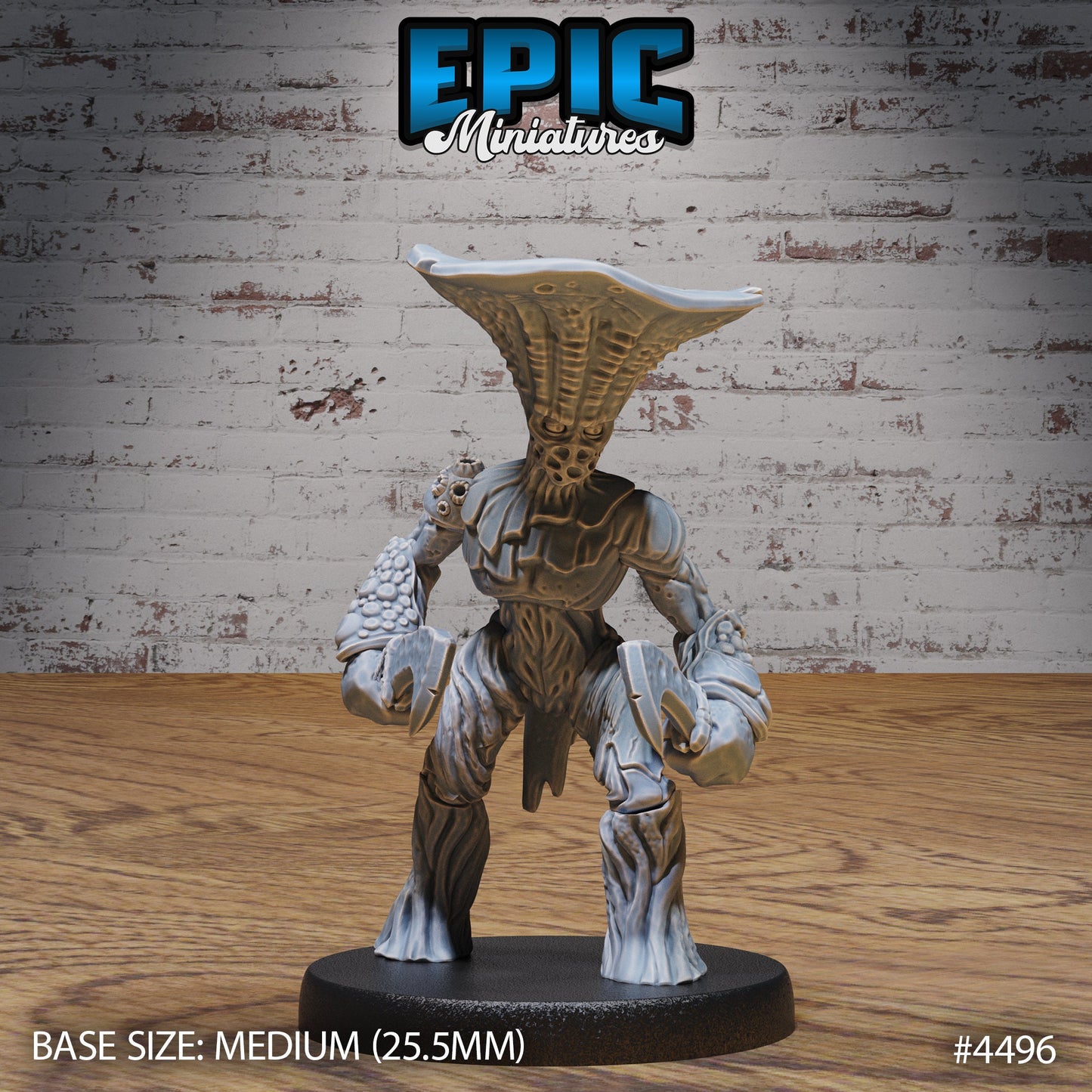 Mushroom Folks Set (3 versions) | Fungus Warrior | Swamp Encounter | Epic Miniatures | UNPAINTED Miniature in Resin