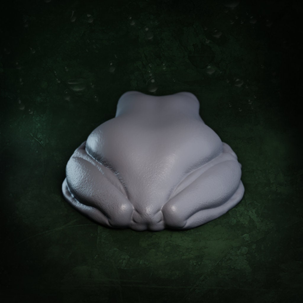 White's Green Tree Frog | Ranoidea Caerulea | Hellbender Museum | UNPAINTED Miniature in Resin