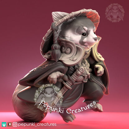 Red Panda | Pepunki Creatures | UNPAINTED Miniature in Resin