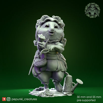 Quokka Garden Keeper (2 poses) | Pepunki Creatures | UNPAINTED Miniature in Resin