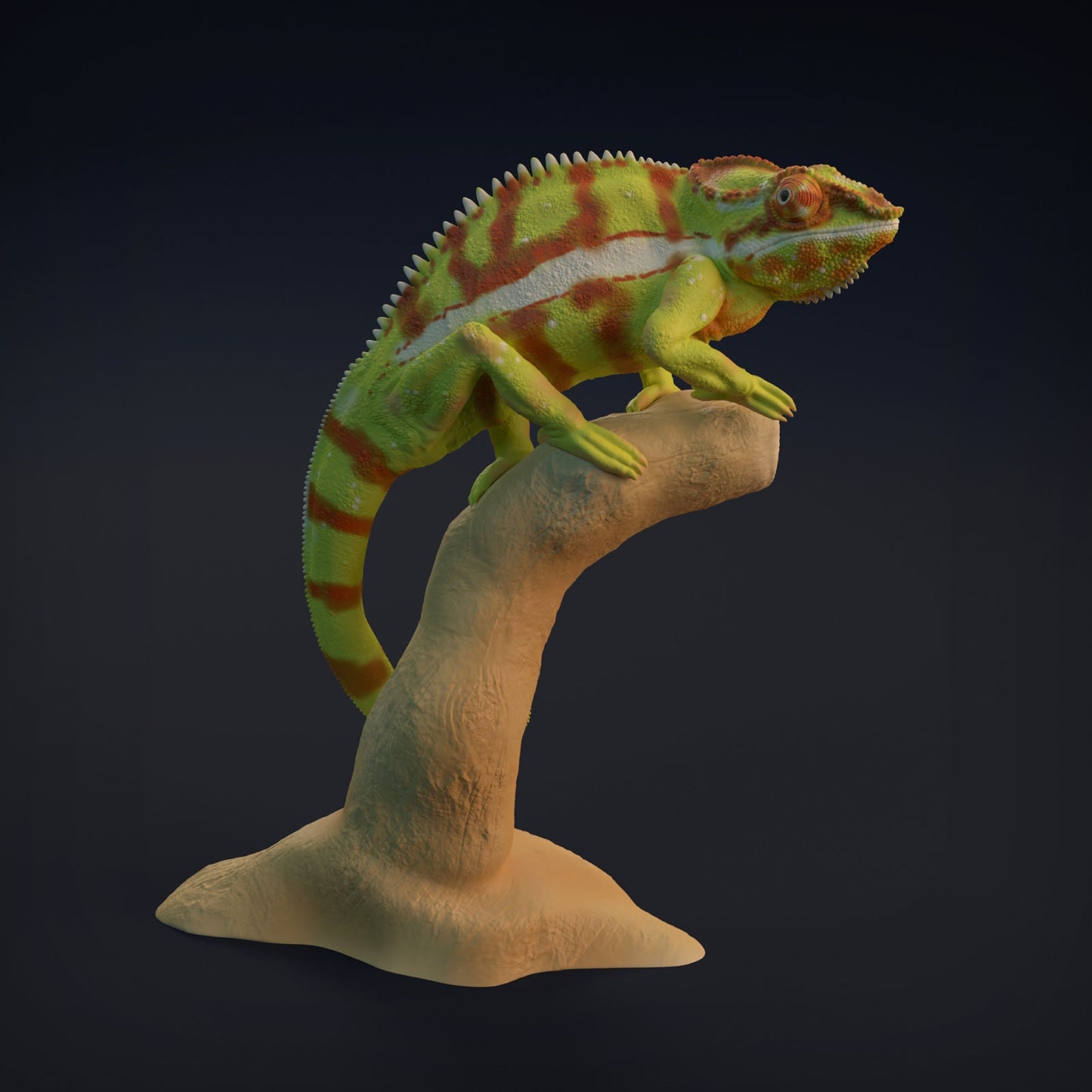 Chameleon | Animal Den Miniatures | UNPAINTED Miniature in Resin