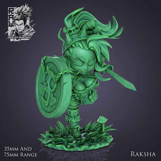 Chibi Goblin, Raksha | Ronin Arts Workshop | UNPAINTED Miniature in Resin