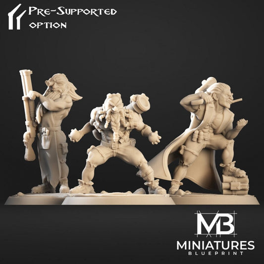 Bomber Crew (3 versions) | Miniatures Blueprint | UNPAINTED Miniature in Resin