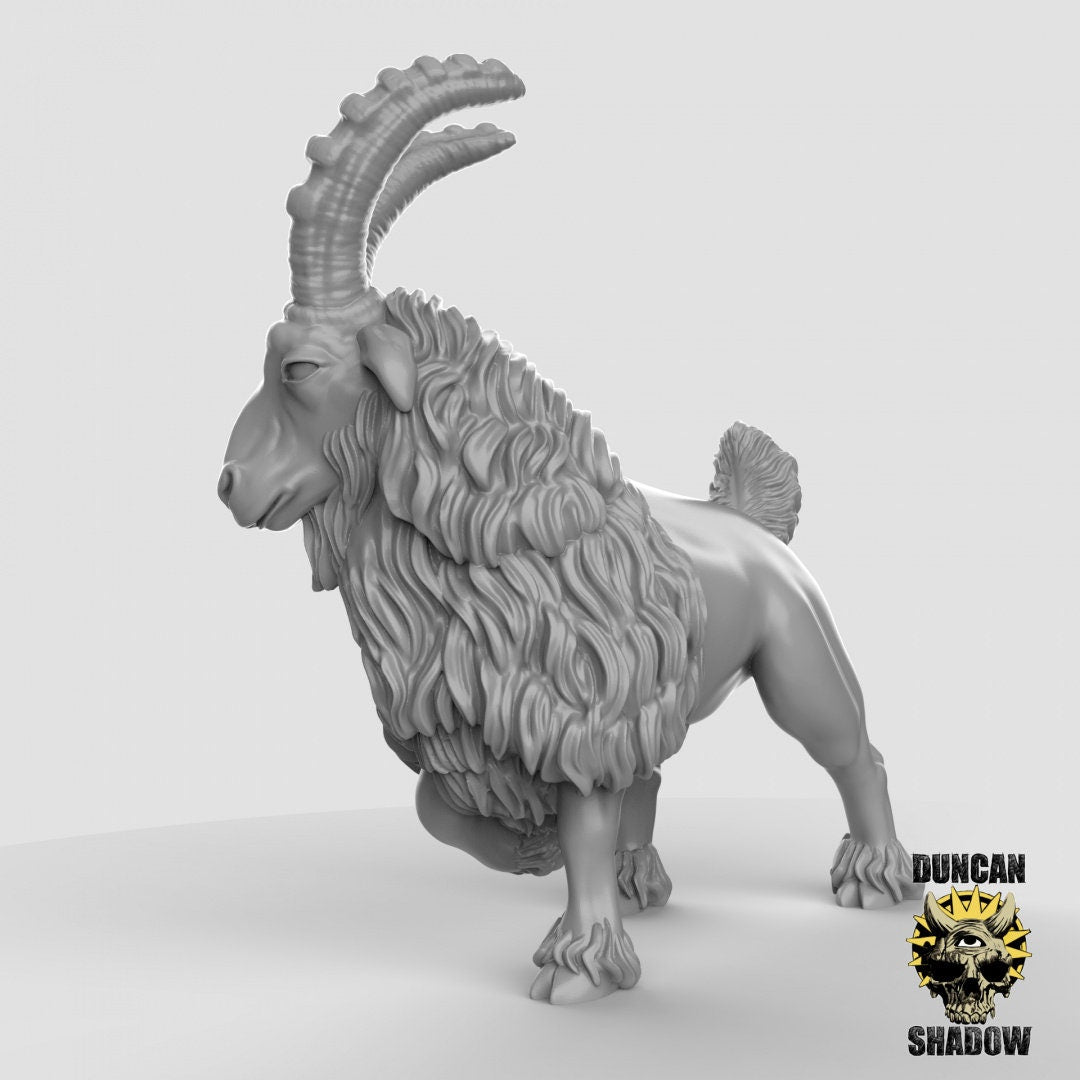 Goats!  (Set of 3)| Duncan Shadow | UNPAINTED Miniature in Resin