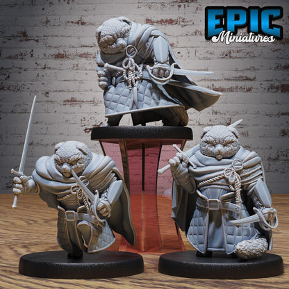 Legendary Teddy Knight Set | Werebear Warrior | Teddy Bear Guardian | Epic Miniatures | UNPAINTED Miniature in Resin
