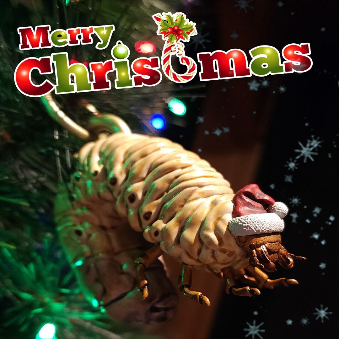 Grub (Christmas Ornament or Natural Variant) | Hellbender Museum | UNPAINTED Miniature in Resin