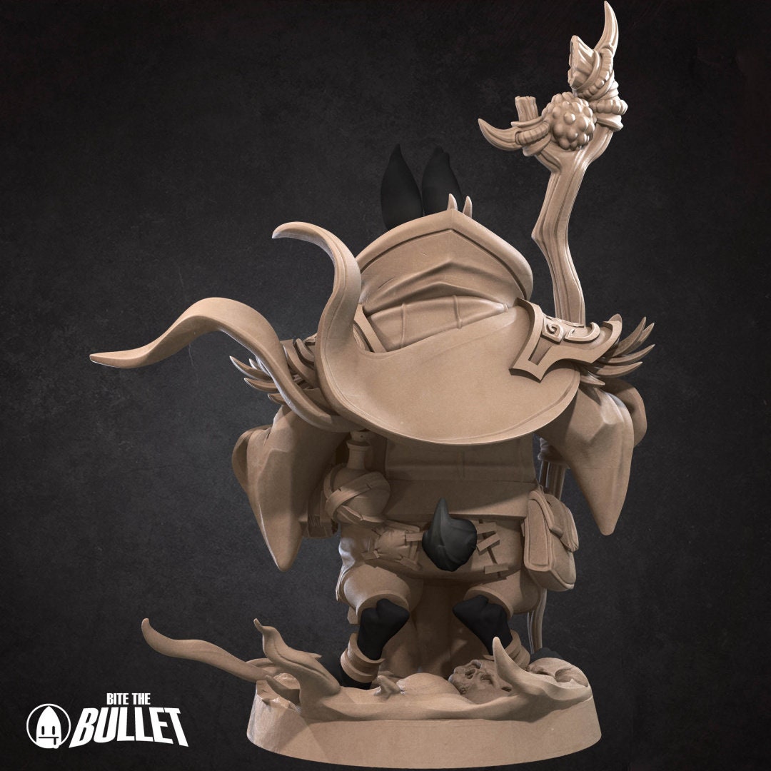 Harengon Warlock | Bite the Bullet | UNPAINTED Miniature in Resin