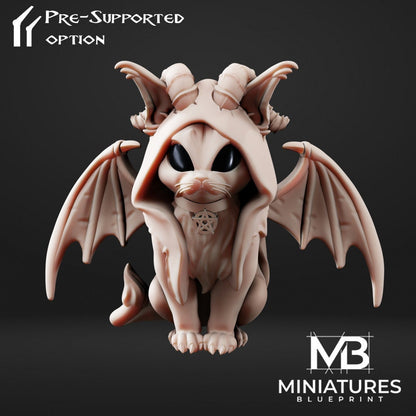 Denzel Evil Cat | Miniatures Blueprint | UNPAINTED Miniature in Resin