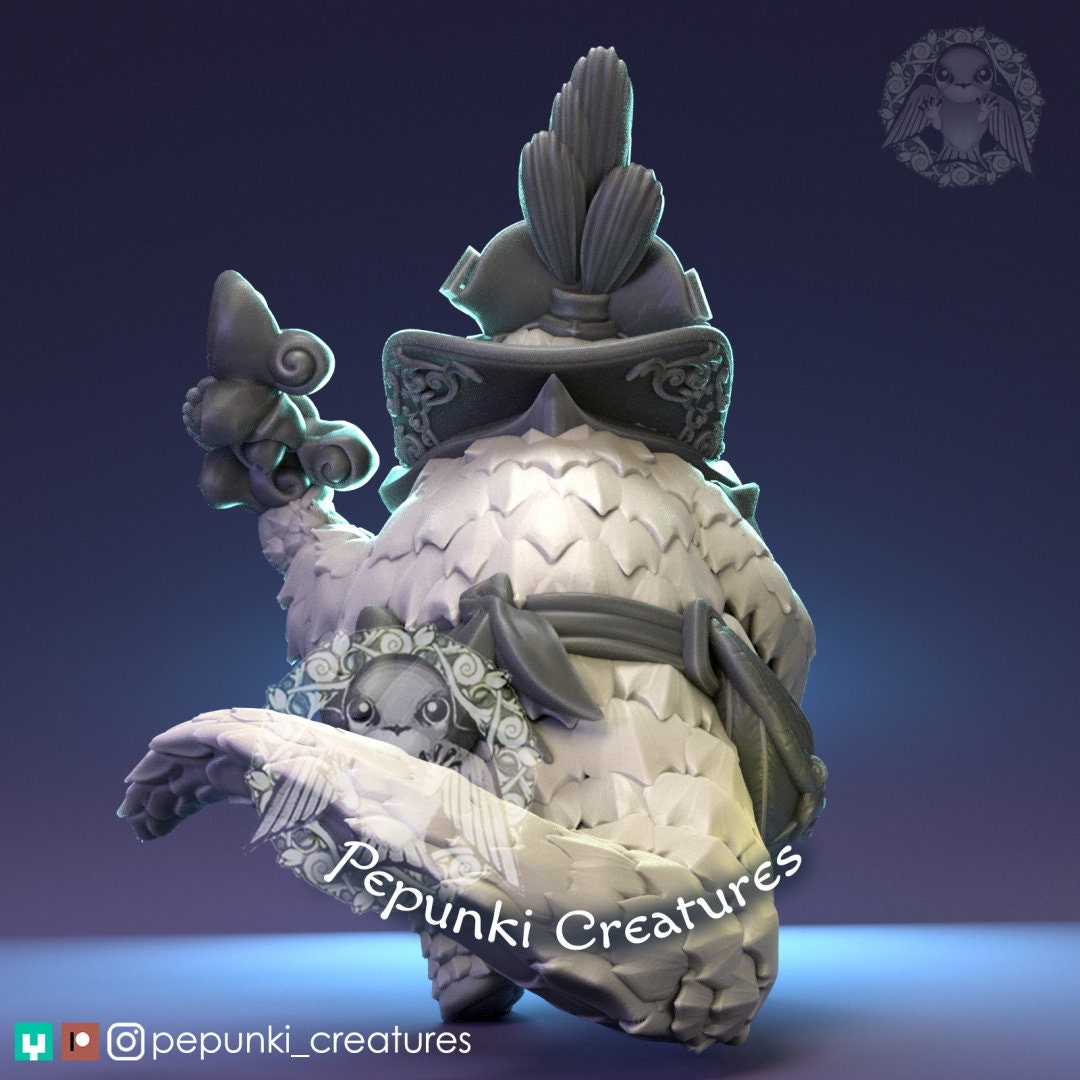 Pangolin Sorcere | Pepunki Creatures | UNPAINTED Miniature in Resin