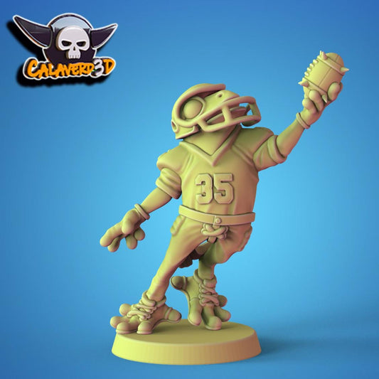 NFFL (National Frog Football League) Fantasy Football Team | Calaverd3D | UNPAINTED Miniature in Resin