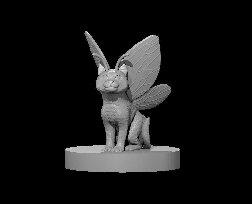 Kittibee the Fey Cat | MZ4250 | UNPAINTED Miniature in Resin