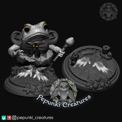 Little Toad Henchman | Pepunki Creatures | UNPAINTED Miniature in Resin
