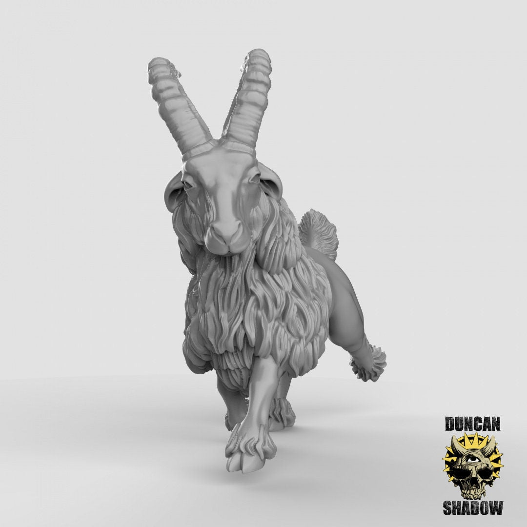 Goats!  (Set of 3)| Duncan Shadow | UNPAINTED Miniature in Resin