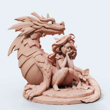 Iriel (Sitting) | Female Miniatures | UNPAINTED Miniature in Resin