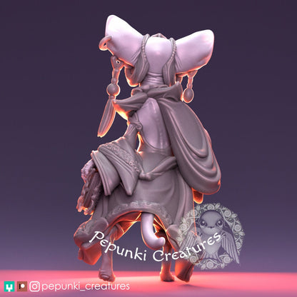 Sphynx Cat Mage | Pepunki Creatures | UNPAINTED Miniature in Resin