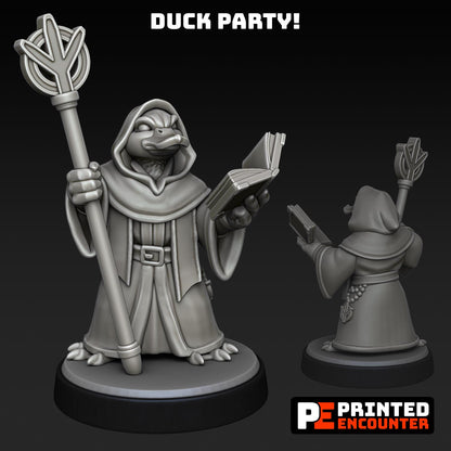 Duck Party (10 characters) | Printed Encounter | UNPAINTED Miniature in Resin