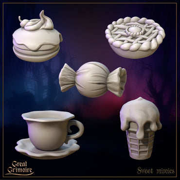Sweet Mimics (10 versions) | Great Grimoire | UNPAINTED Miniature in Resin