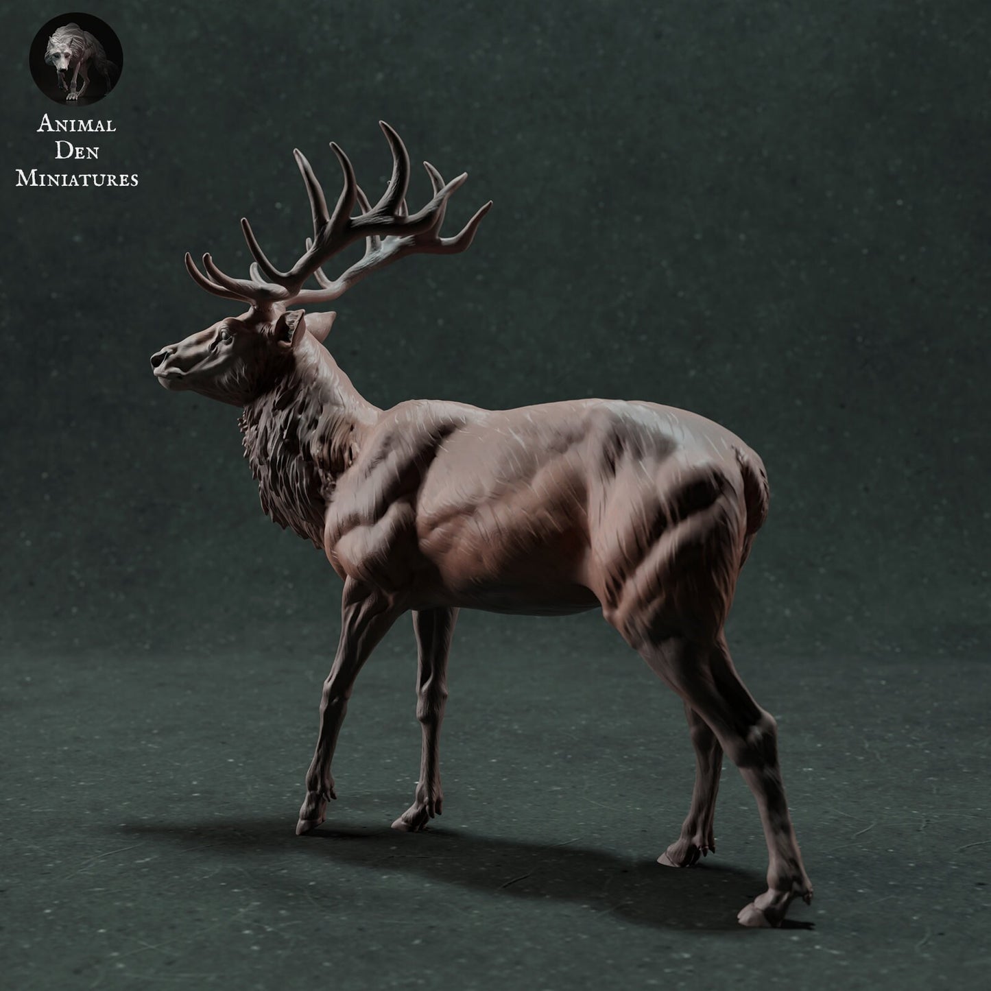 Red Deer Stag | Animal Den Miniatures | UNPAINTED Miniature in Resin