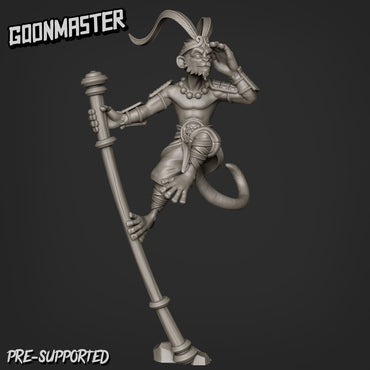 Monkey King (4 poses) | Goonmaster | UNPAINTED Miniature in Resin