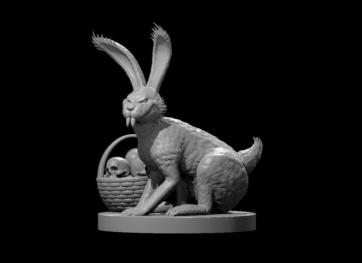 Evil Easter Bunny | MZ4250 | UNPAINTED Miniature in Resin