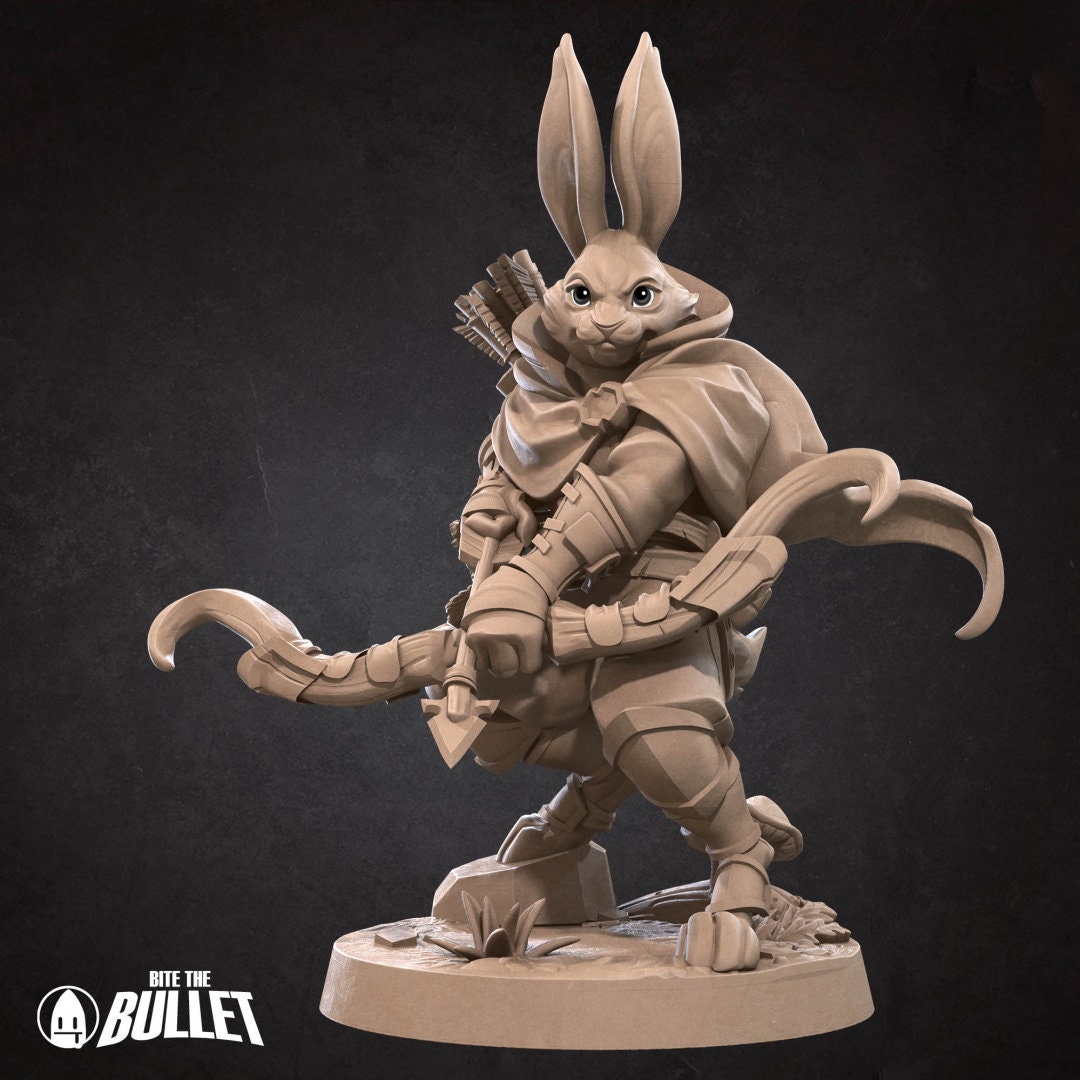 Harengon Ranger | Bite the Bullet | UNPAINTED Miniature in Resin