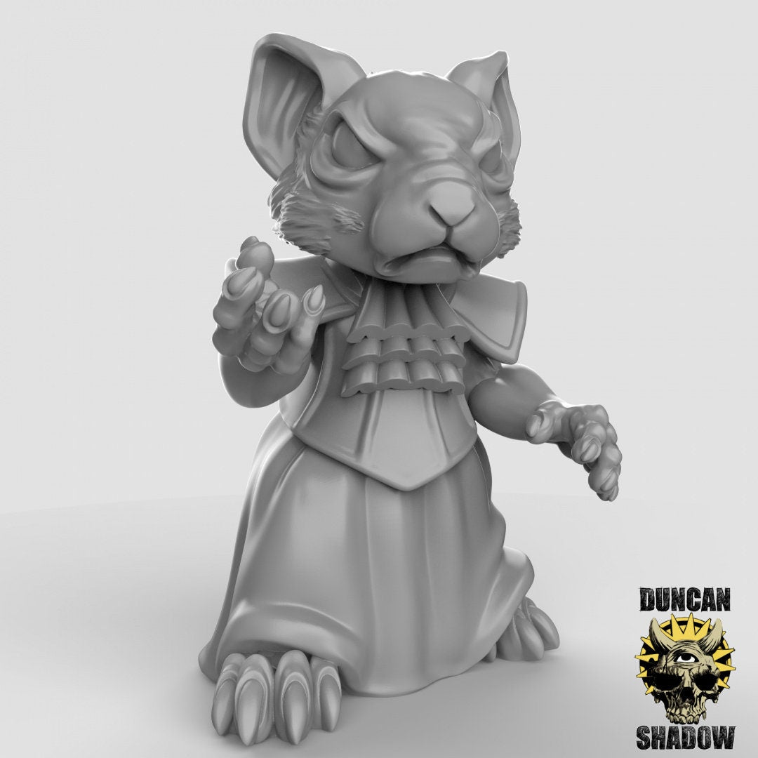 Mousle Necromancers  (Set of 3)| Duncan Shadow | UNPAINTED Miniature in Resin