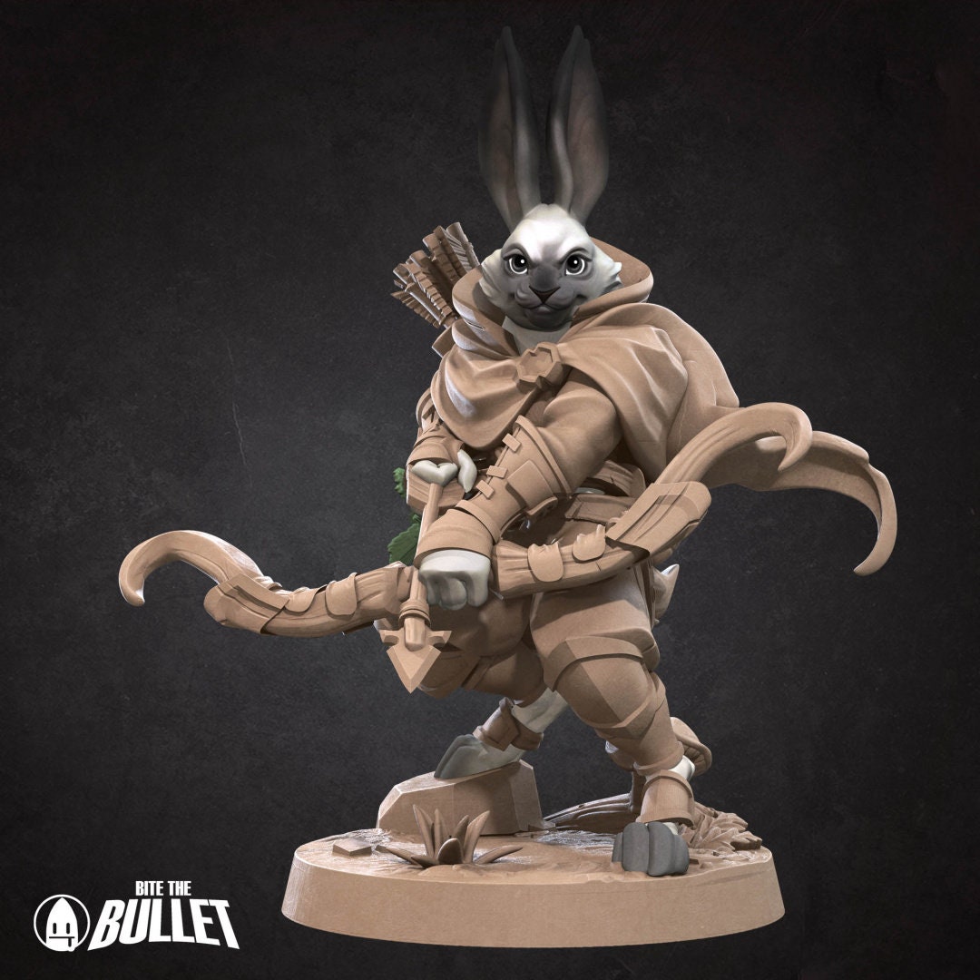 Harengon Ranger | Bite the Bullet | UNPAINTED Miniature in Resin