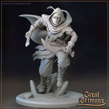 Desert Mercenary Band + Leader | Halls of the Secret Sand Library | Great Grimoire | UNPAINTED Miniature in Resin