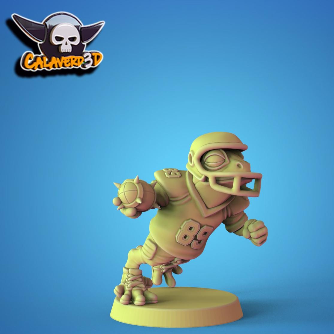 NFFL (National Frog Football League) Fantasy Football Team | Calaverd3D | UNPAINTED Miniature in Resin