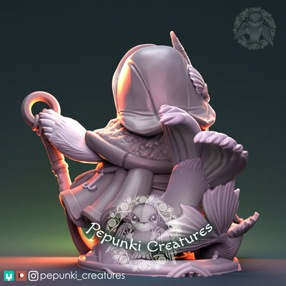 Carl Sailor Seal | Pepunki Creatures | UNPAINTED Miniature in Resin