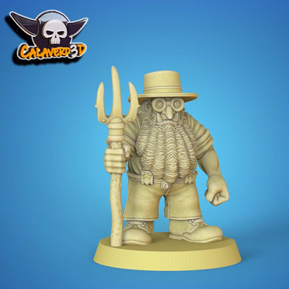 Old Farmers of Chaos Fantasy Football Team | Calaverd3D | UNPAINTED Miniature in Resin