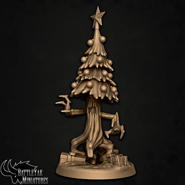 Wintervault Yule-Treant (2 versions) | Battle Yak Miniatures are One Page Rules Compatible | UNPAINTED Miniature in Resin