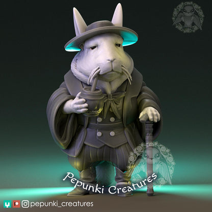 Viscacha Old Man Gaucho | Pepunki Creatures | UNPAINTED Miniature in Resin