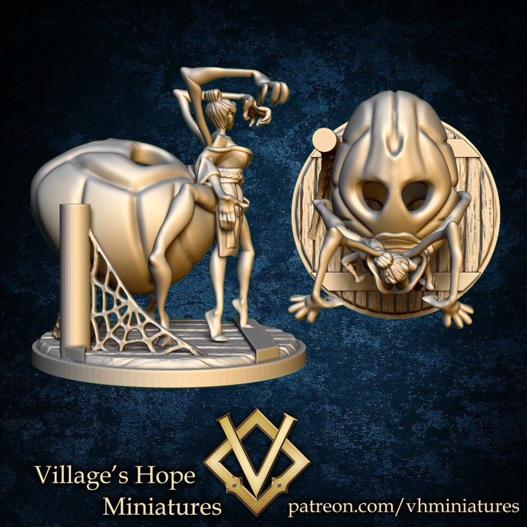 Jorogumo (Spider Woman) | Village's Hope Miniatures | UNPAINTED Miniature in Resin