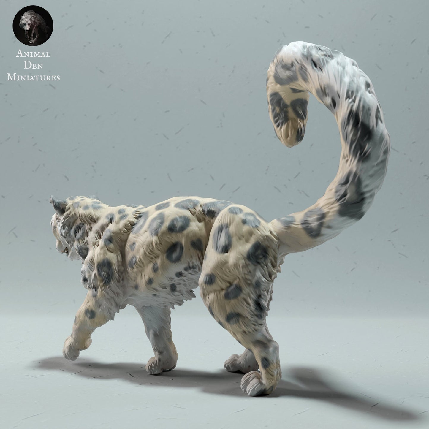 Snow Leopard | Animal Den Miniatures | UNPAINTED Miniature in Resin