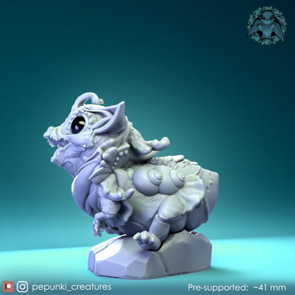 Dragon Baby (3 poses) | Pepunki Creatures | UNPAINTED Miniature in Resin