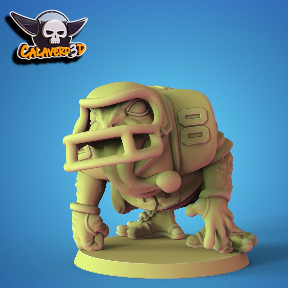 NFFL (National Frog Football League) Fantasy Football Team | Calaverd3D | UNPAINTED Miniature in Resin