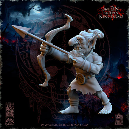 Black Horde Goblins Jungle Warriors | Beholder Miniatures | UNPAINTED Miniature in Resin