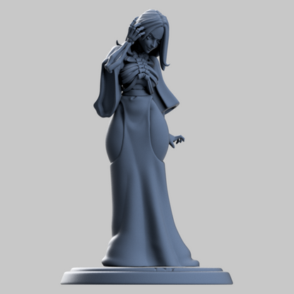 Umieranie, the Cursed Arm Necromancer (2 versions) | Twin Goddess | UNPAINTED Miniature in Resin